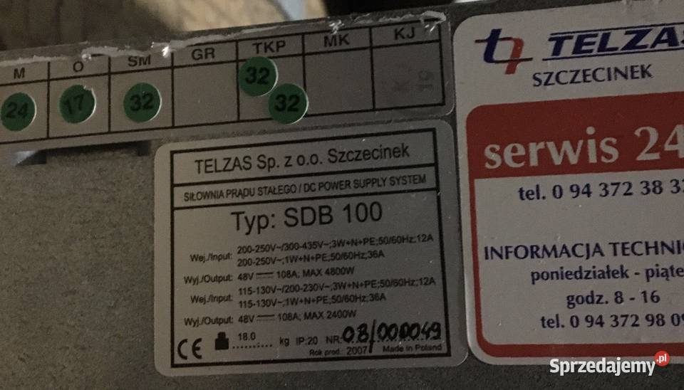 Siłownia telekomunikacyjna Teksas sdb100 Radzyń Podlaski