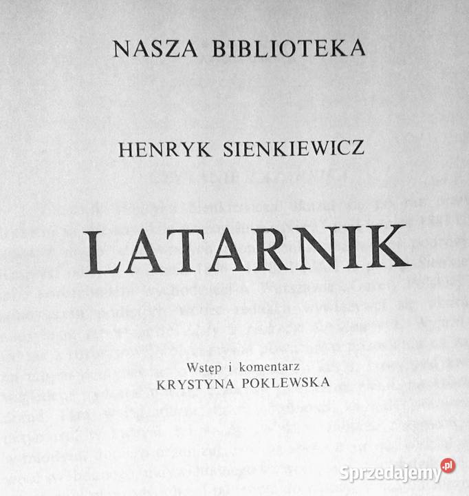 Latarnik Henryk Sienkiewicz Chełm