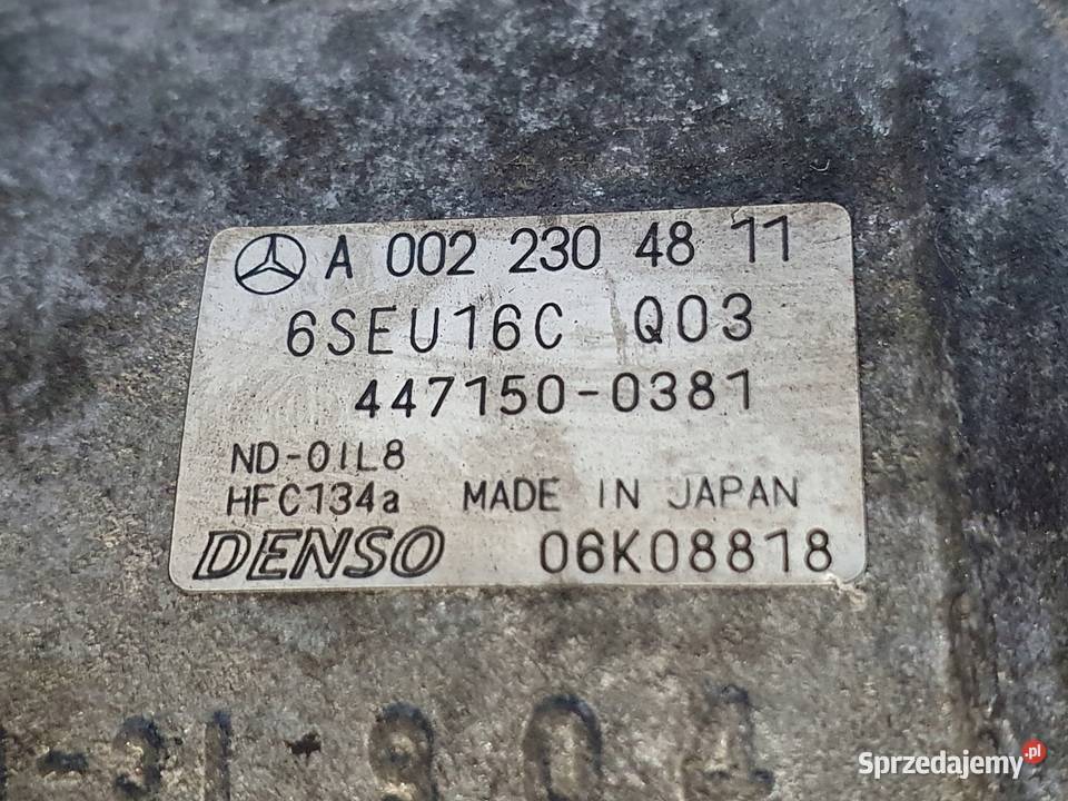 SPRĘŻARKA KLIMATYZACJI Mercedes W245 20 CDI Chełm