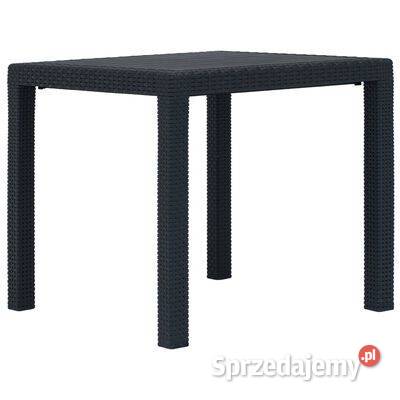 vidaXL Stolik ogrodowy plastik stylizowany na Stoły i stoliki ogrodowe sprzedam