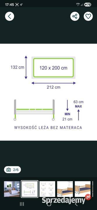 Łóżko rehabilitacyjne Kruszów