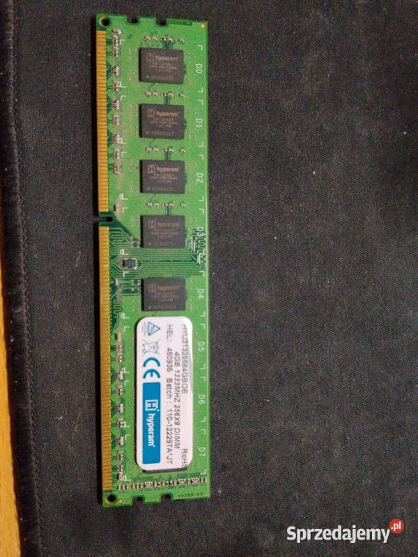 Pamięć RAM DDR3 4GB 1333MHz hyperam Pamięci
