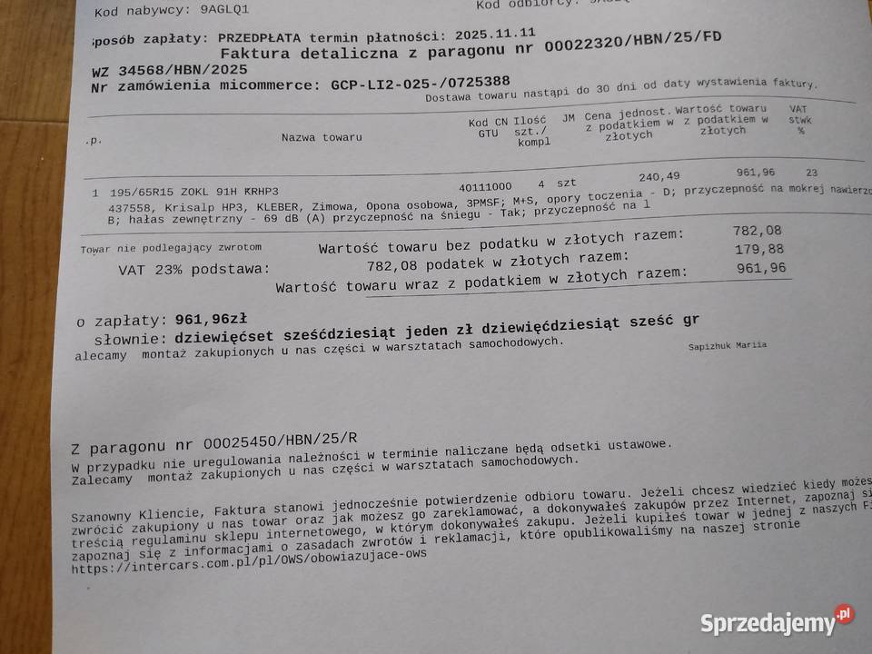 Koła zimowe Mercedes W202 Kosowy