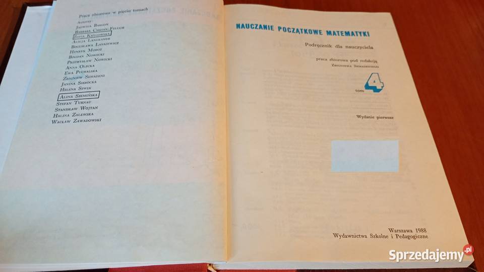 Nauczanie początkowe matematyki podręcznik 4 Gdańsk