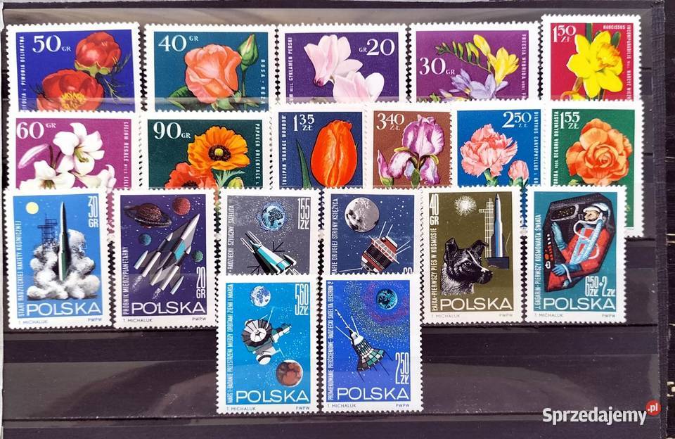 Znaczki polskie luzaki 1964 IV kwartał Filatelistyka Leźnica Wielka-Osiedle