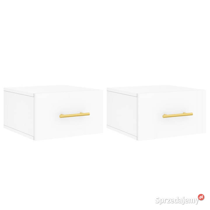 Wiszące szafki nocne 2 białe 35x35x20 WM829789 Warszawa sprzedam