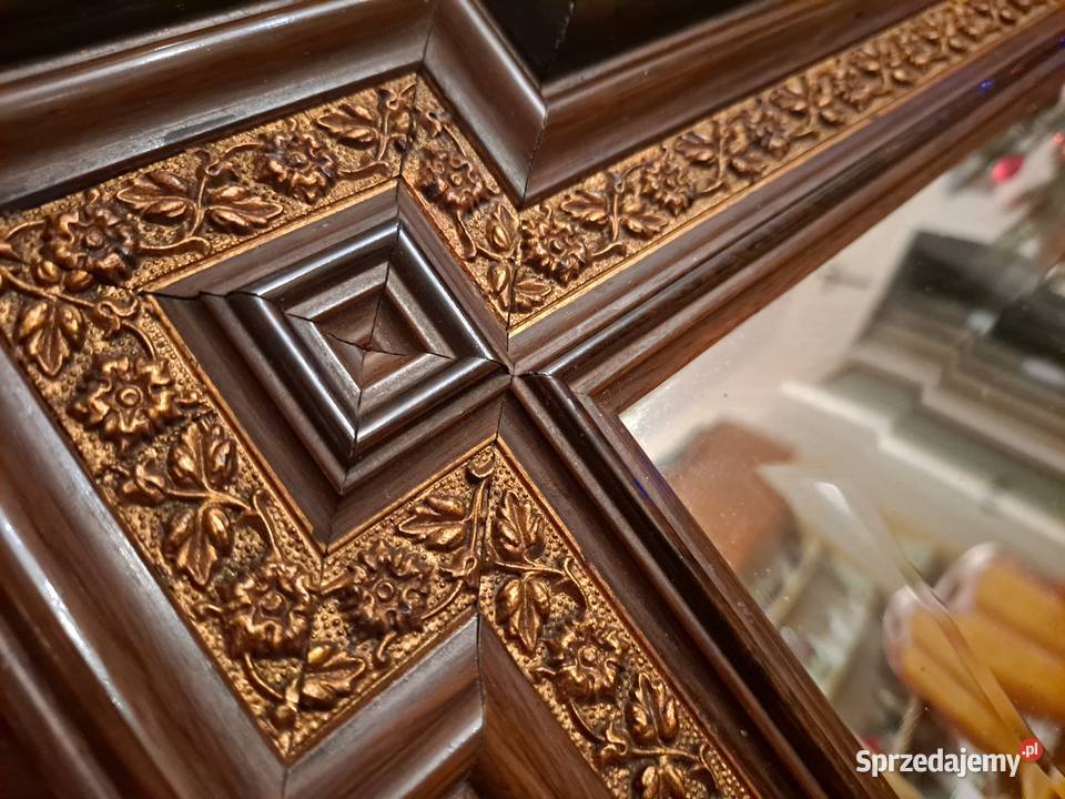 Stare kryształowe lustro wiszące Lublin sprzedam