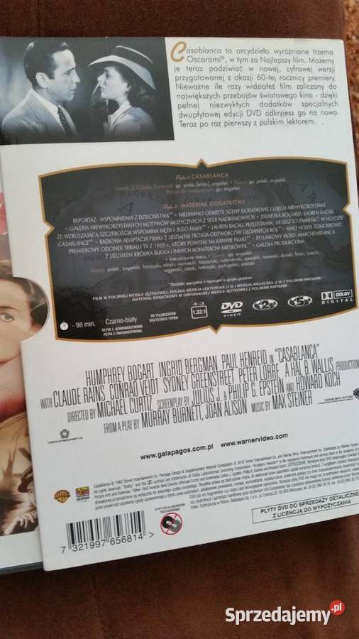Film CASABLANCA 19422010 dvd video romans