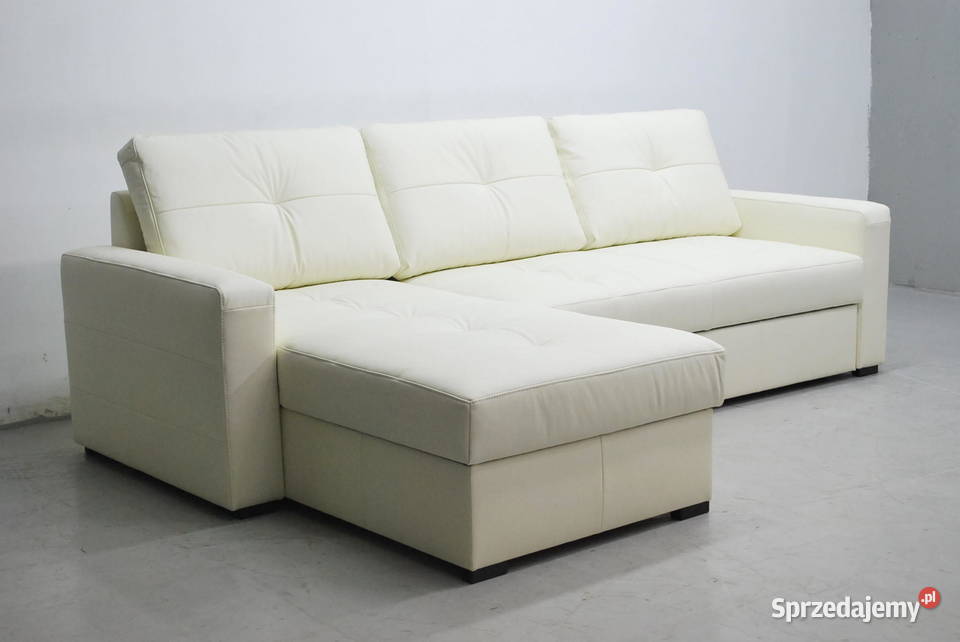 FAB skóra naturalna narożnik z funkcja spania Poznań