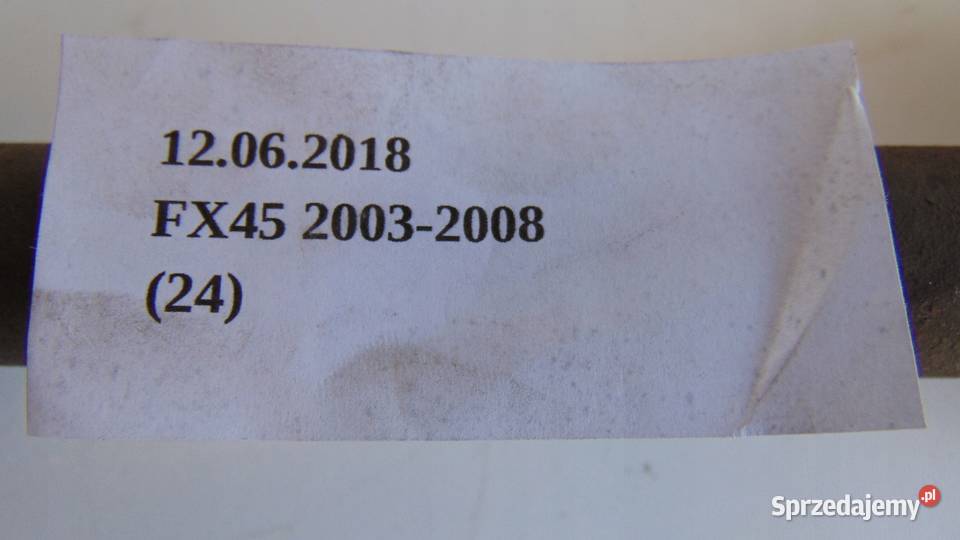 PÓŁOŚ PRZEDNIA PRZÓD INFINITI FX45 FX 45 osobowe Nowy Tomyśl