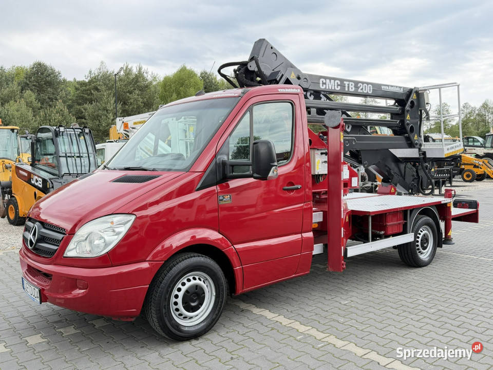 Mercedes Sprinter Podnośnik Koszowy 20m CMC zarejestrowany w Polsce Motoryzacja Widełki sprzedam
