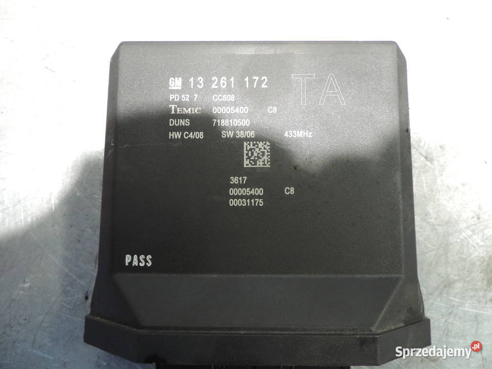 OPEL ASTRA H MODUŁ KEYLESS 13261172 Nowy Sącz