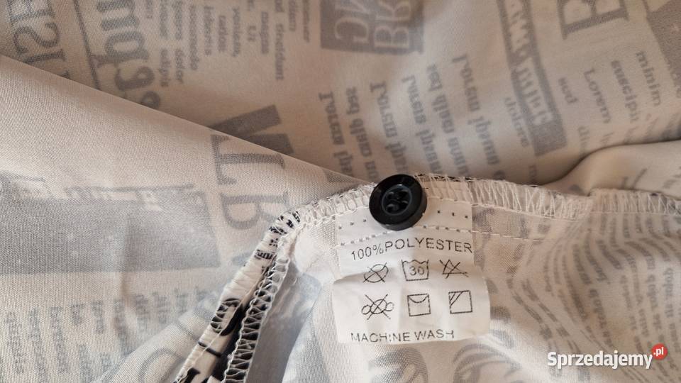 Oryginalny cienki płaszczyk z nadrukiem marka Inny rodzaj Lublin