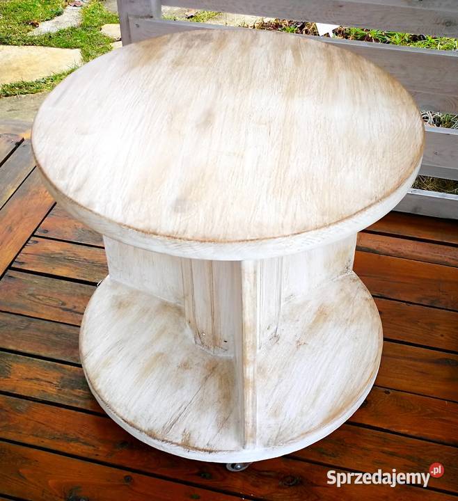 Stolik ze szpuli ława drewniana loft stolik z 54cm Stoły, krzesła, biurka Meble świętokrzyskie