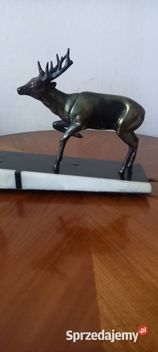 Lampka z jeleniem w stylu Art Deco Skierniewice