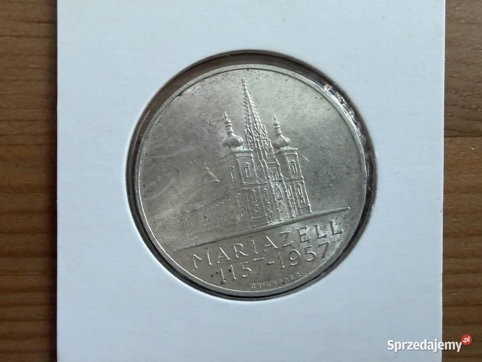 Moneta Austria 25 szylingów Ag 1957 r III Gliwice