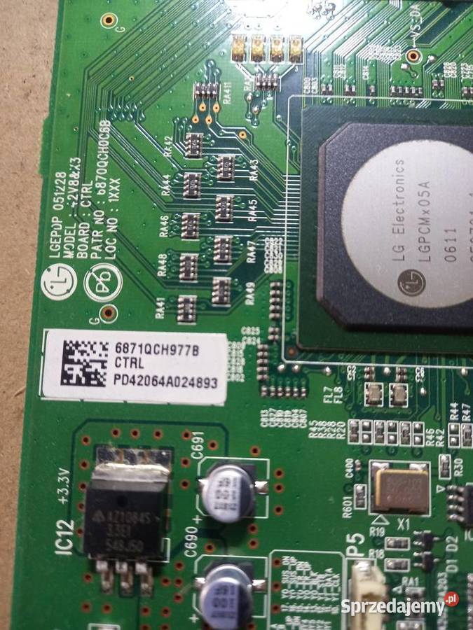 LG 42PC3DVUD LOGIC BOARD 6871QCH977B
