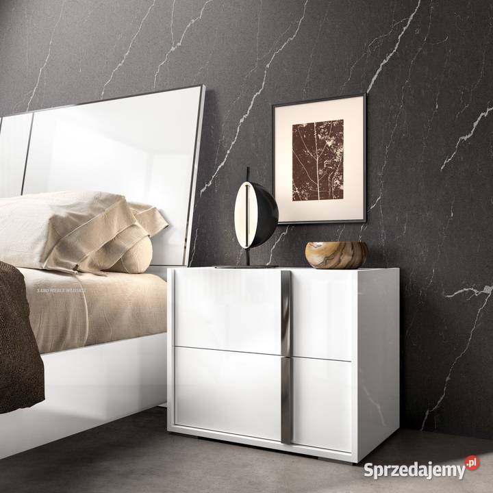 Nowoczesne łóżko 180 włoskie Kolekcja Biała Przemyśl