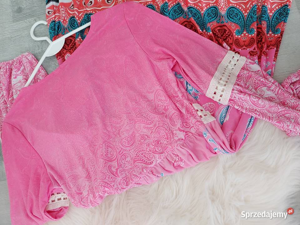 Sukienka wstawka boho Różowa Rozmiar 38(M) Rybnik sprzedam