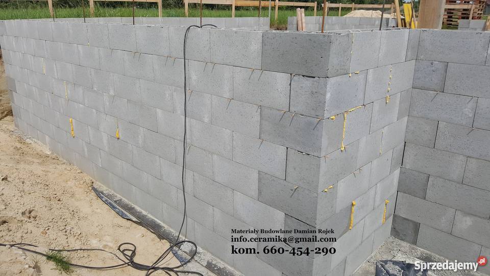 KSZTAŁTKA FILAROWA pustak bloczek szalunkowy Gorzyce