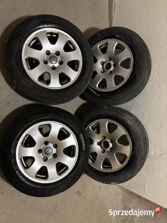 Koła aluminiowe letnie 15 felgi Audi Vw Skoda Żory sprzedam