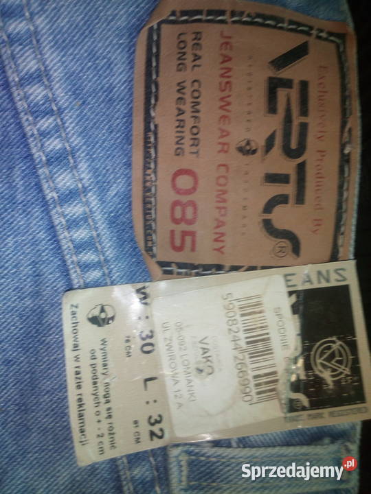 Spodnie jeans Vertu L32 Warszawa sprzedam