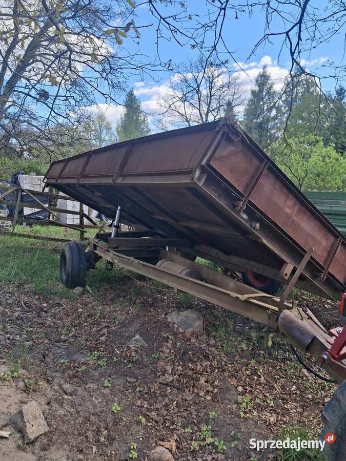 Przyczepa sadownicza wywrotka na obrotnicy 55mx lubuskie Krosno Odrzańskie sprzedam