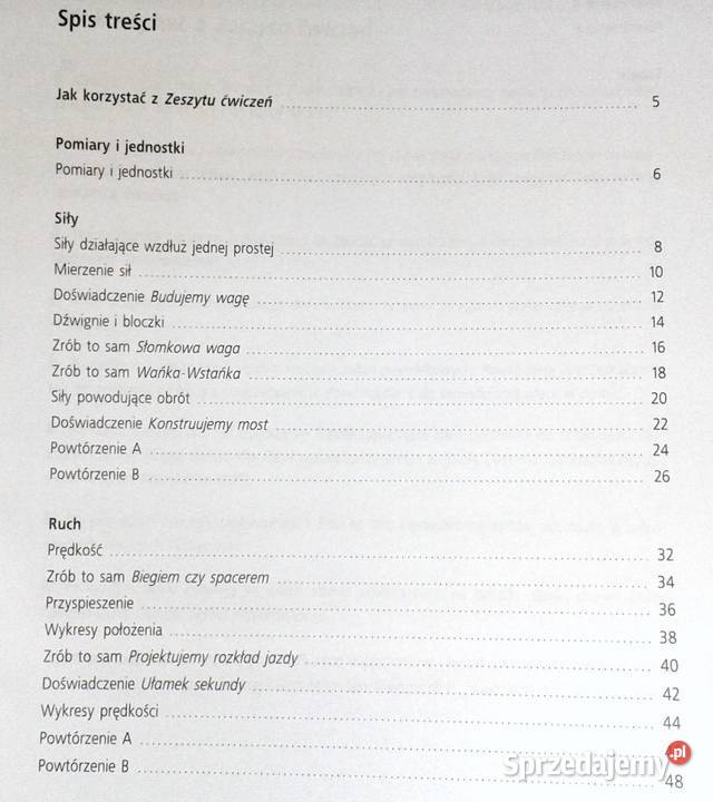 Fizyka 1Pomiary i jednostki siły ruch siły i Chełm sprzedam
