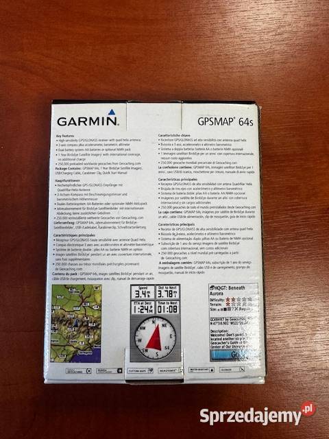 Ręczny GPS Garmin GPSMAP 64S Pustków-Osiedle sprzedam