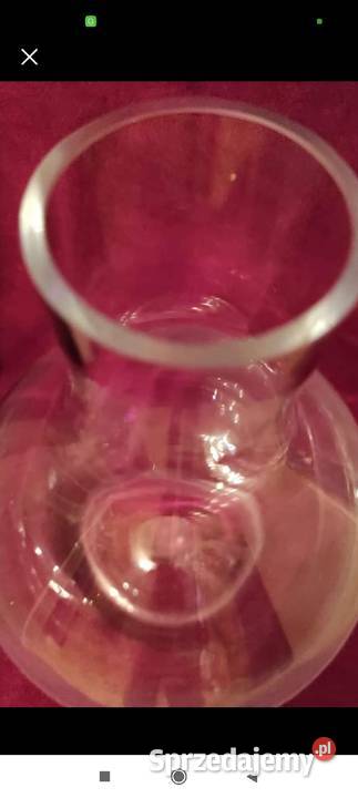 WAZON BUTLA Z GRUBEGO SZKŁA VINTAGE HAND MADE Pabianice