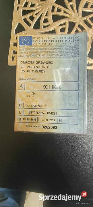 Kia SportageModel 2009r Sportage