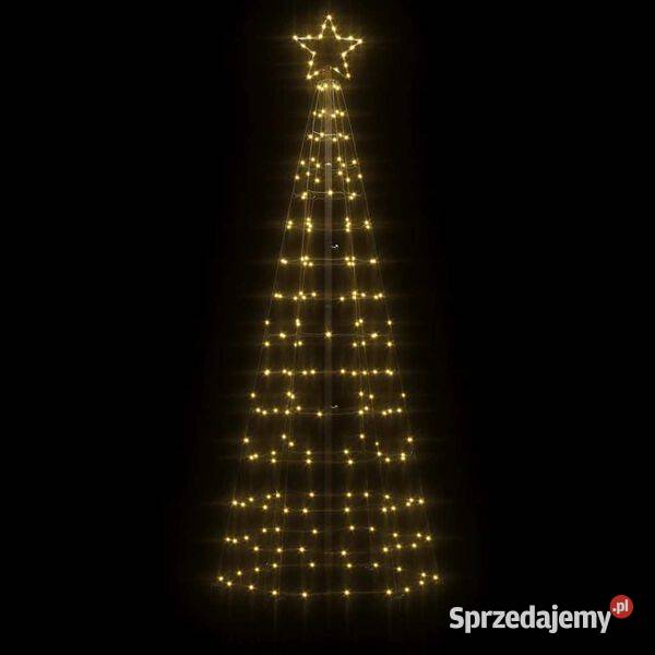 vidaXL Choinka świąteczna LED z kolcami 220 diod mazowieckie