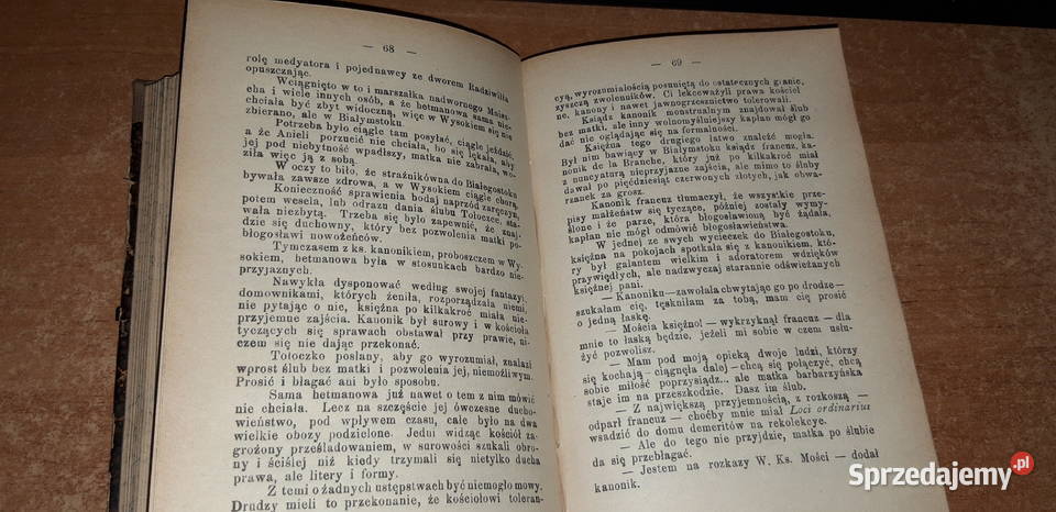 SASKIE OSTATKIT12 KRASZEWSKI Wwa 1899 oprawa Iwno sprzedam