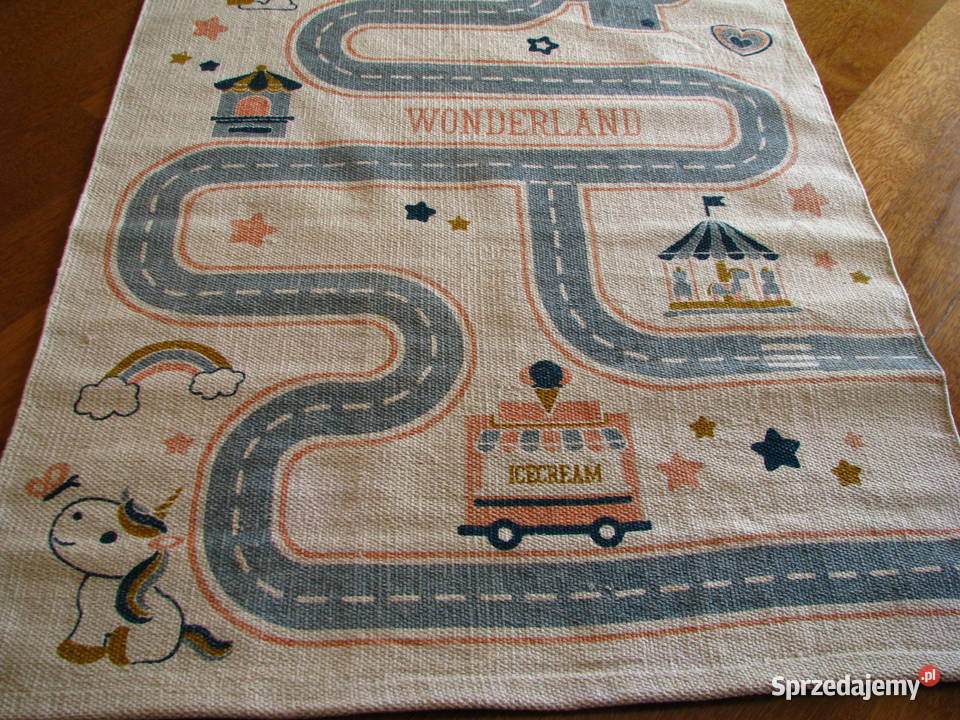 Eko dywan dziecięcy mata do zabawy bawełna 130 x Brzegi