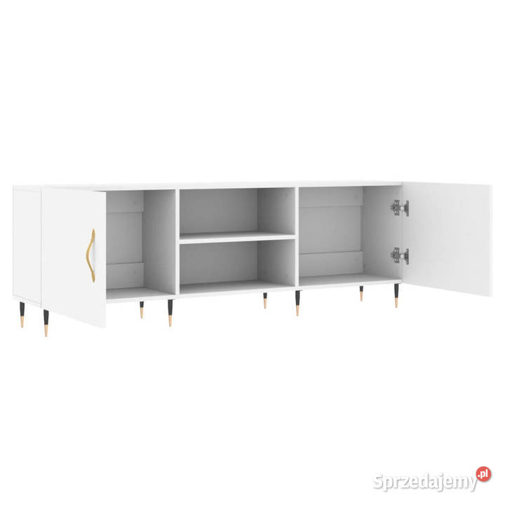 Szafka pod TV biała 150x30x50 materiał Warszawa
