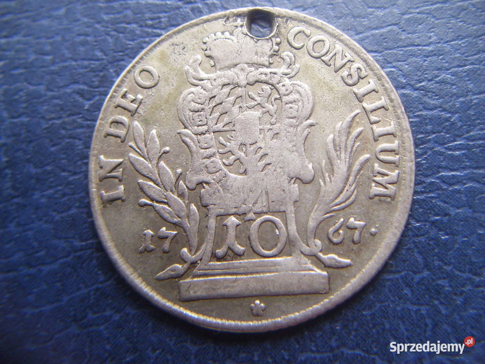 Stare monety 10 krajcarów 1767 Bawaria Niemcy srebro