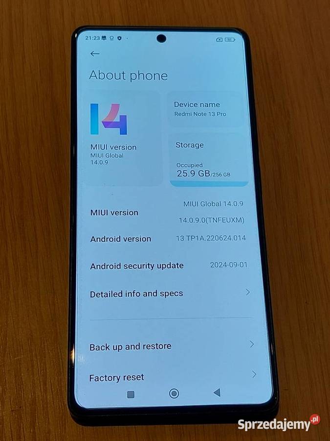 Xiaomi Redmi Note 13 Pro 256 GB Nowy Warszawa