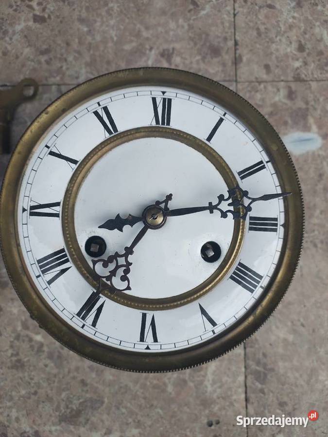 173 Zestaw mechanizm starego małego zegara Antyki