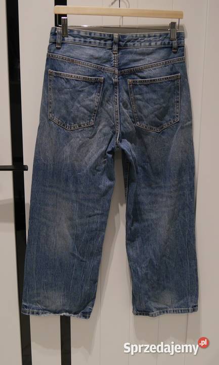 Zara Baggy świetne spodnie szerokie nogawki 34 Inny materiał Wrocław sprzedam