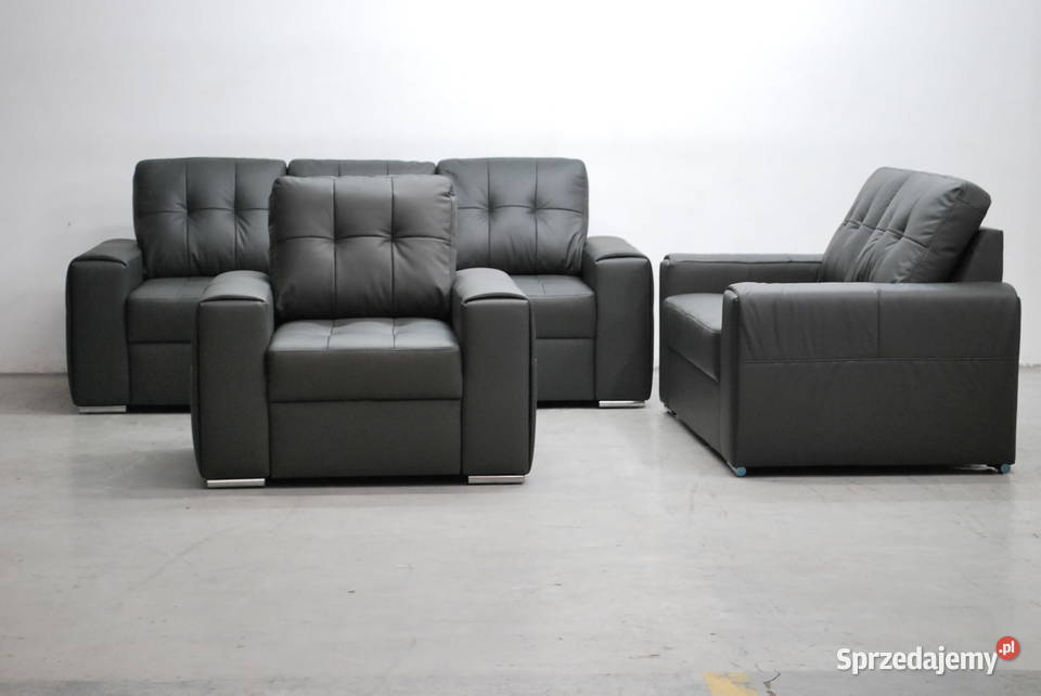 RIY KOMPLET 321 sofy kanapy zestaw SKÓRA 9117 Poznań