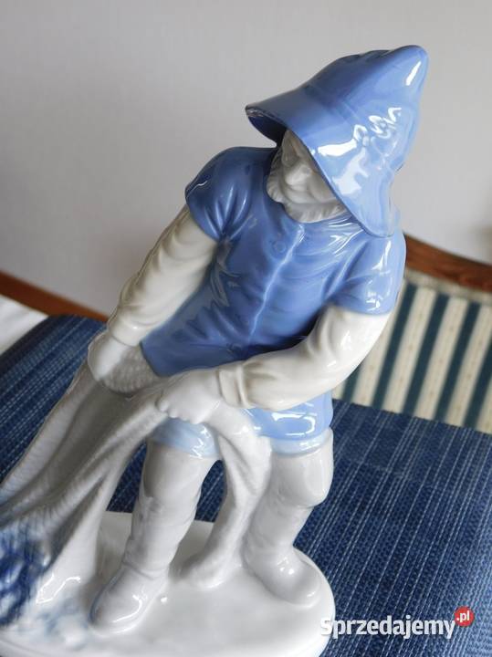 Figurka rybaka Wagner Abel Lippelsdorf GDR 13 zachodniopomorskie Szczecin