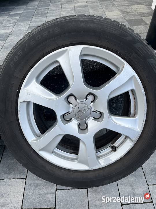 Felgi aluminiowe Audi 16 5x112 zimowe opony Domaniewice