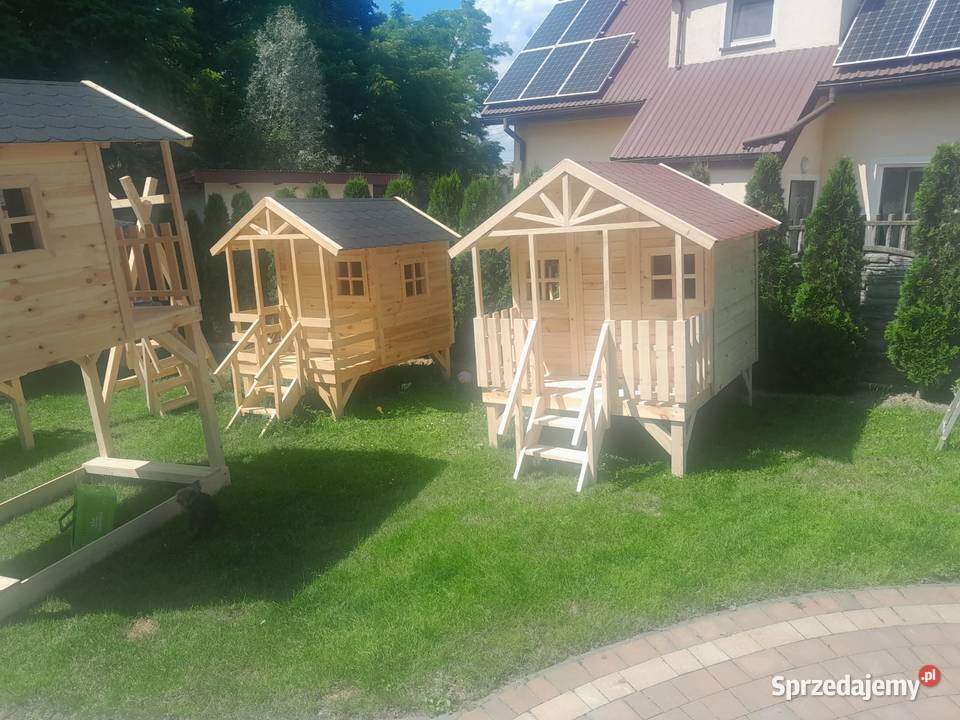 Domek drewniane plac zabaw