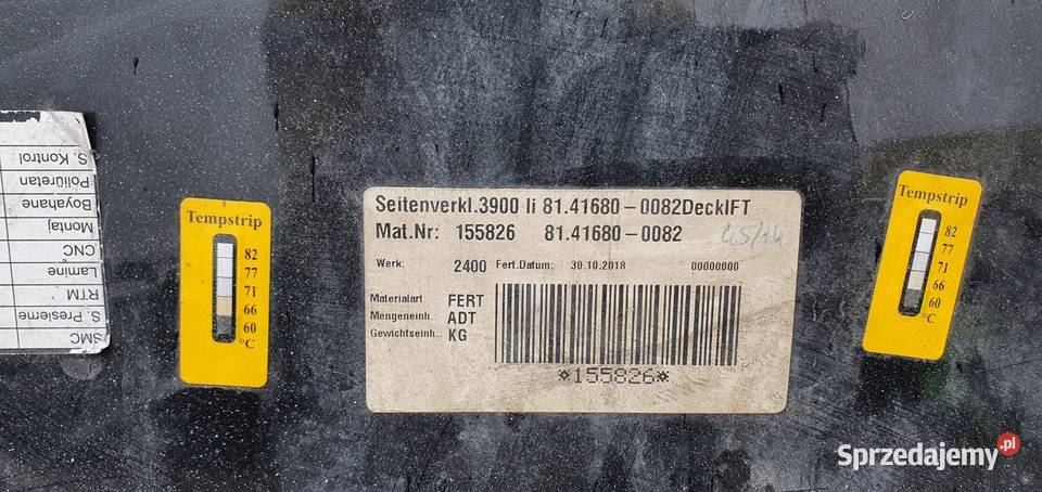 MAN TGX TGS SPOILER OSŁONA PANEL BOCZNY Bieleń