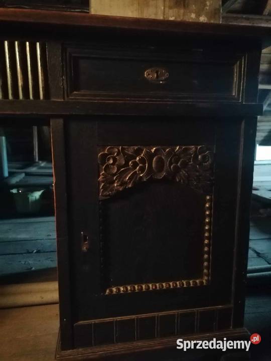 Biurko Duze Drewniane Zabytkowe Lubawa sprzedam