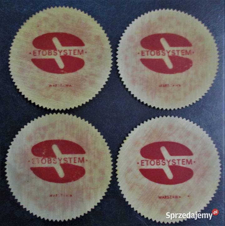 Warszawa ETOBSYSTEM podkładka podstawka PRL Nieporęt