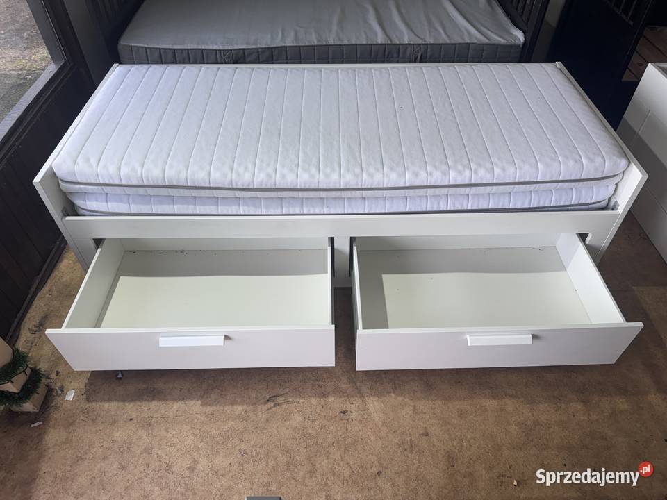 IKEA BRIMNES Leżanka Łóżko z 2 szufladami 2 Rybnik
