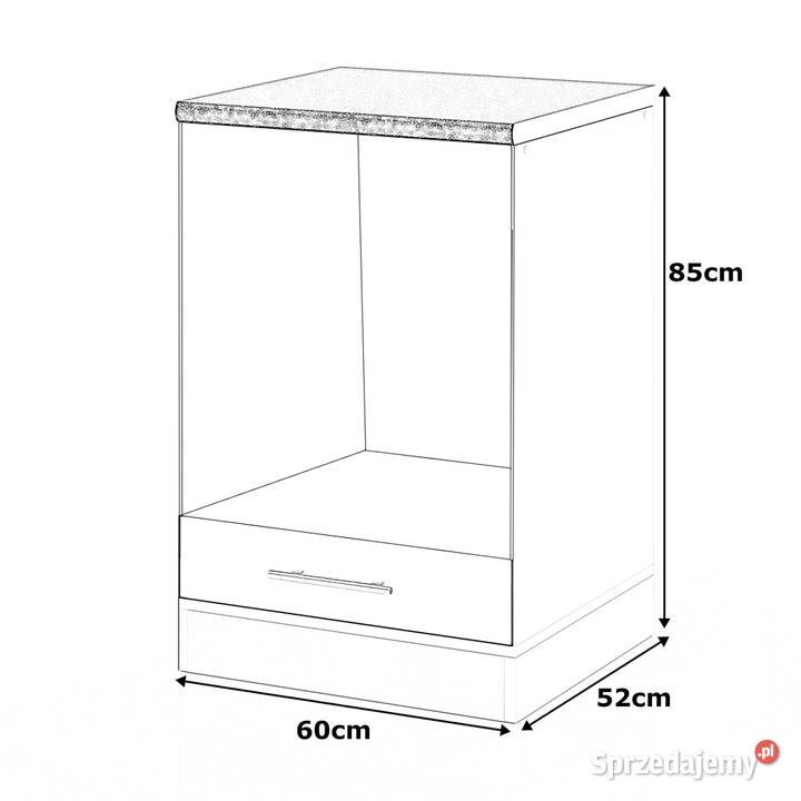 Szafka Kuchenna Stojąca Z Blatem Pod Piekarnik 52cm