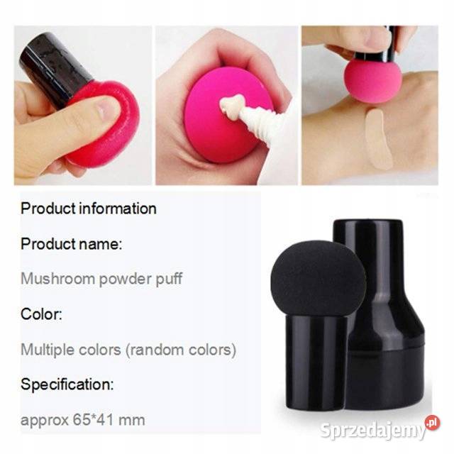 Gąbka do makijażu Powder Puff Pudełko Brązowa Makijaż Płock