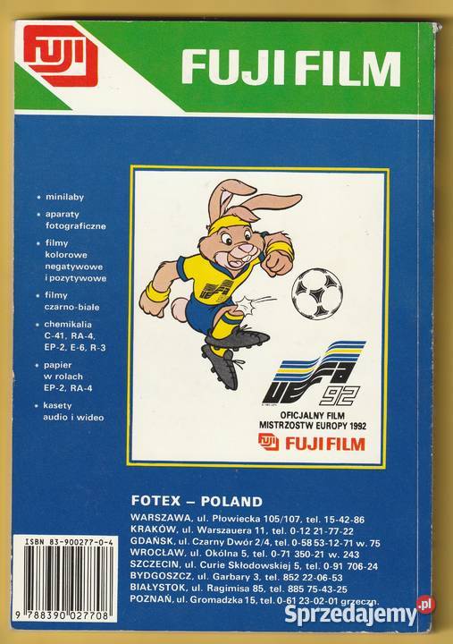 ENCYKLOPEDIA PIŁKARSKA FUJI MISTRZOSTWA EUROPY miękka łódzkie Łódź